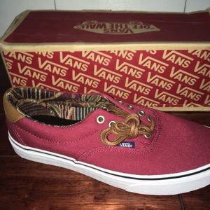 vans brand new red sneakers shoes